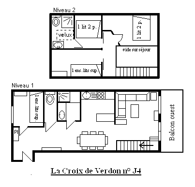 Croix Du Verdon J4 - Plan