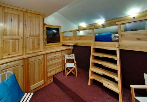 Chalet Dalva bedroom with bunkbeds